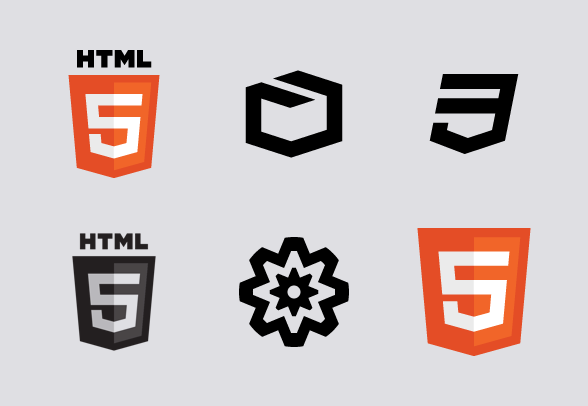 HTML5 icons by.
