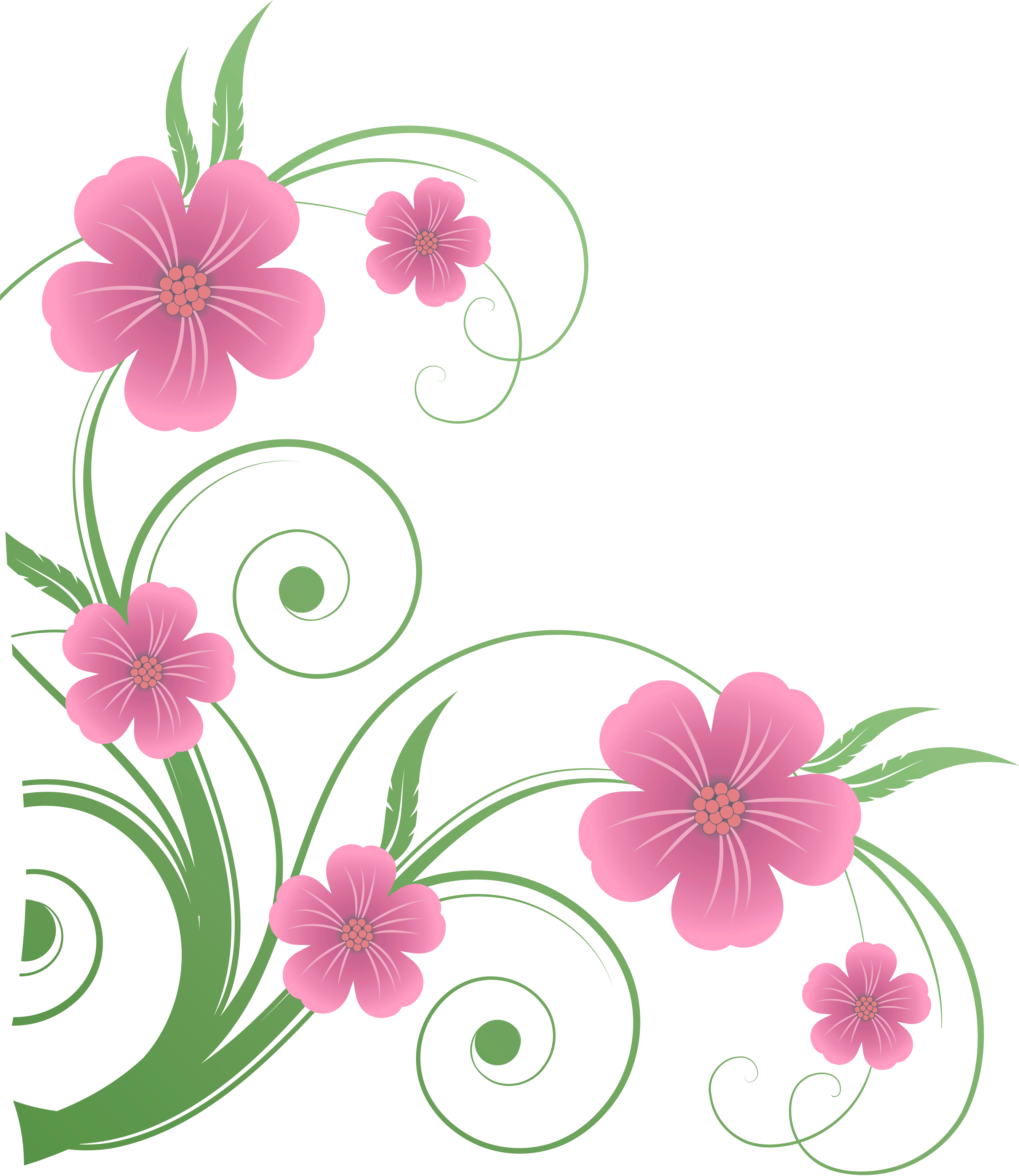 Flowers PNG Decorative Element Clipart.