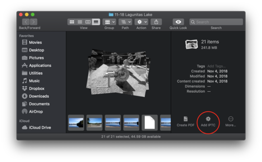 Using Aperture and Automator to Add IPTC to Your Pictures.