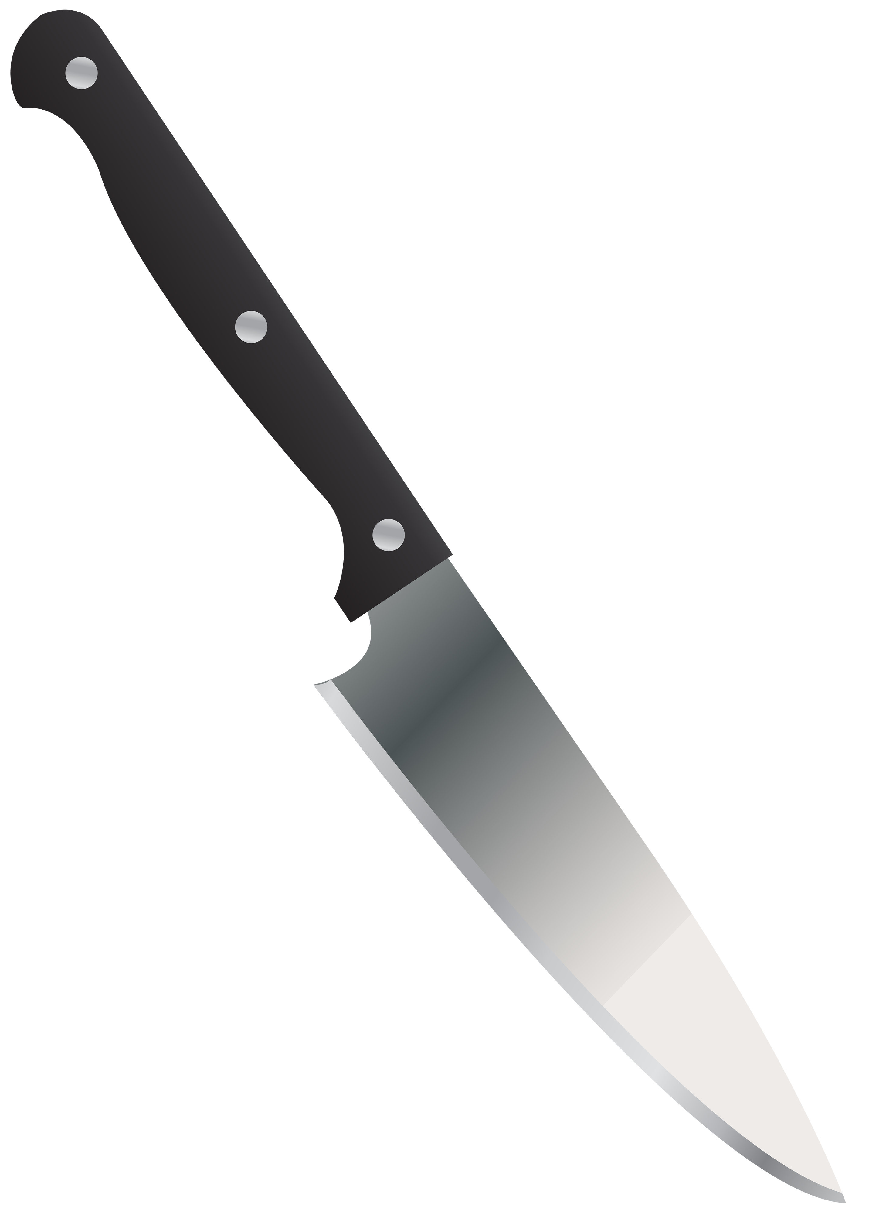 Kitchen Knife PNG Clipart Image.
