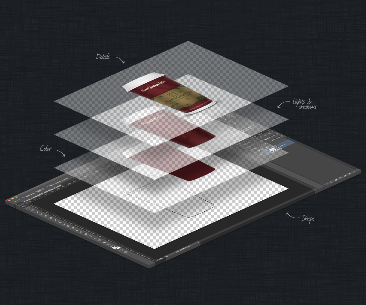 В редакторах adobe photoshop и autocad можно работать со слоями изображения