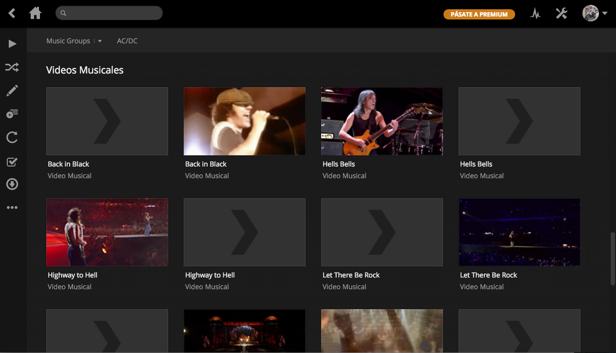 Local Media Assets with Music Videos.