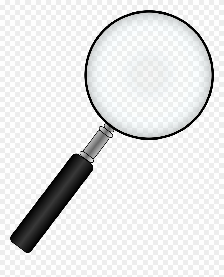 Black Magnifying Glass Clip A.