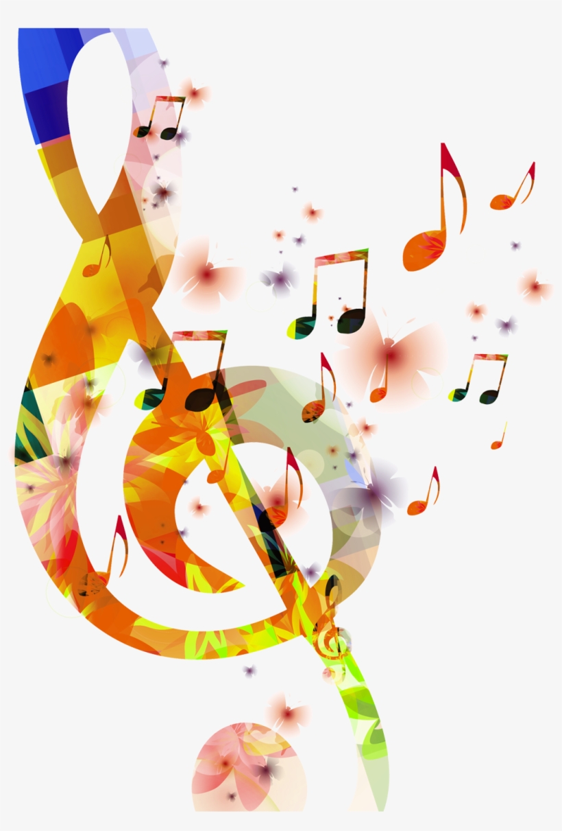 Colour Music Notes Png.