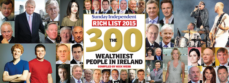 Sunday Independent Rich List 2015.
