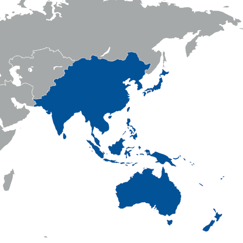 South East Asia and the Pacific Islands.