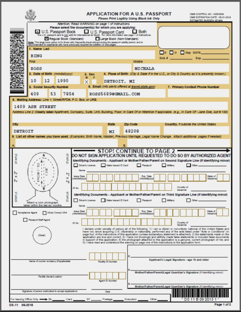 Passport Application Form Pdf 2018 Five Moments To.