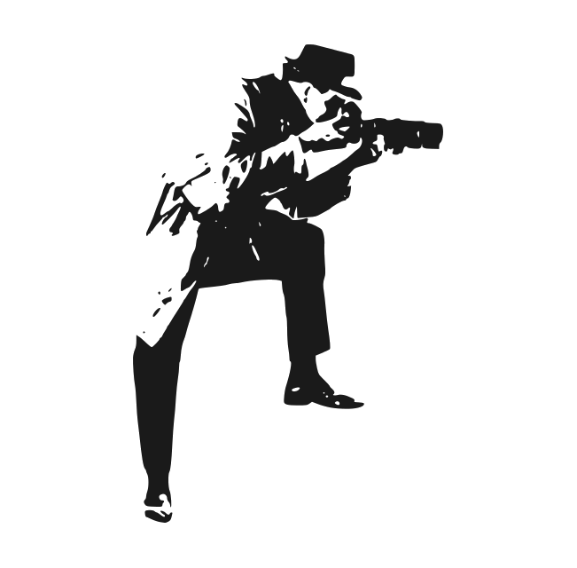 Spy Man Taking Photo Vector (EPS, SVG, PNG).