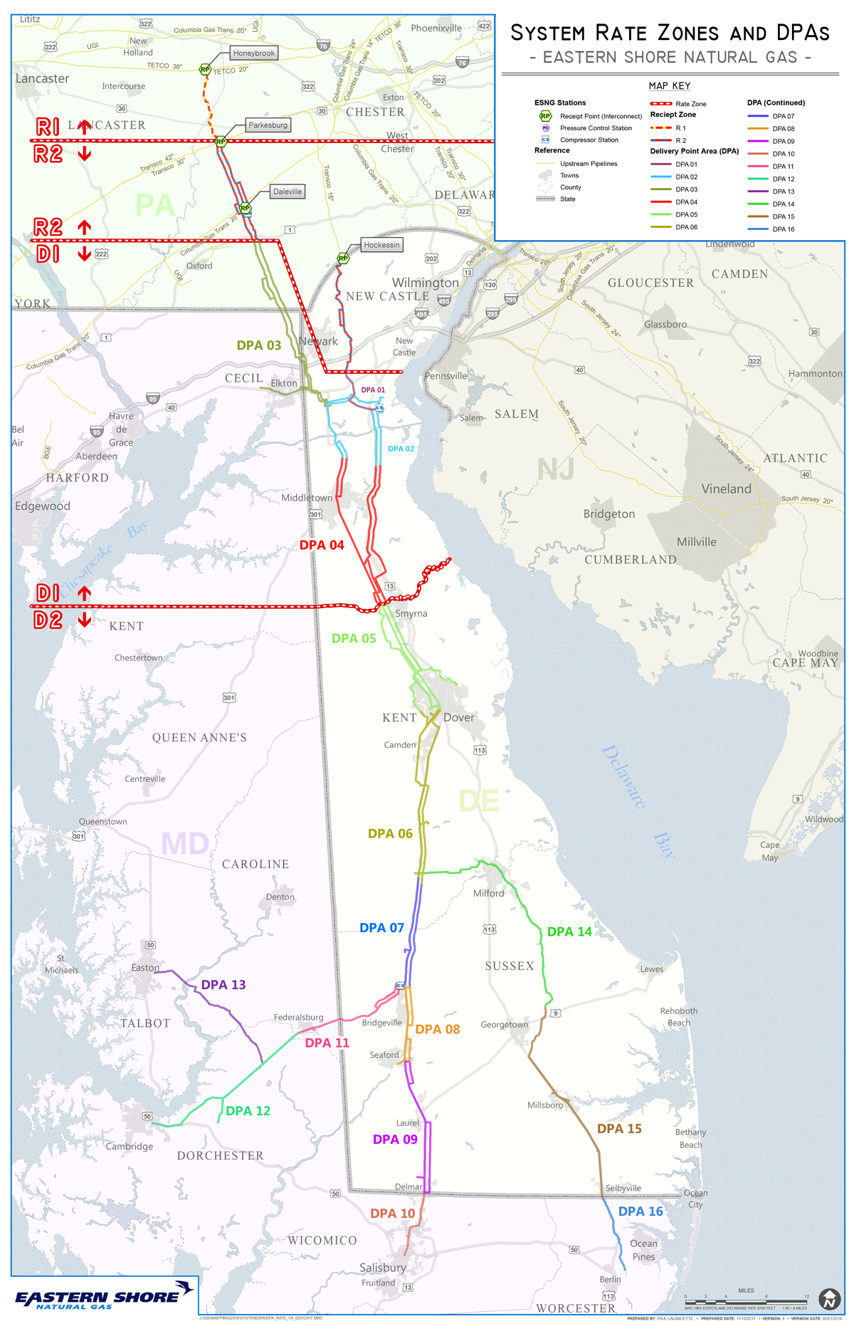 Pipeline Zone Map.