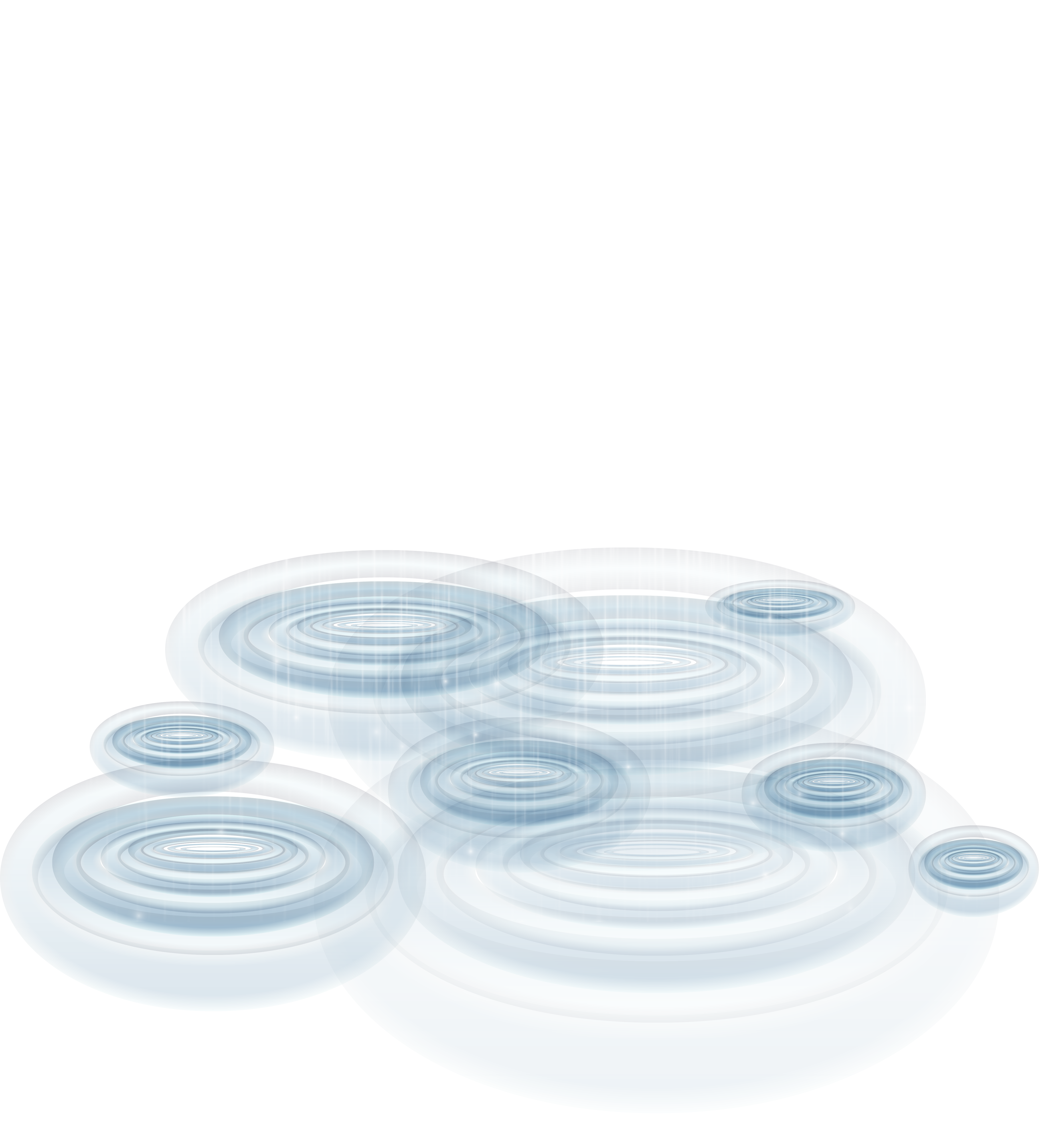 Rain with Puddles Transparent PNG Clipart.