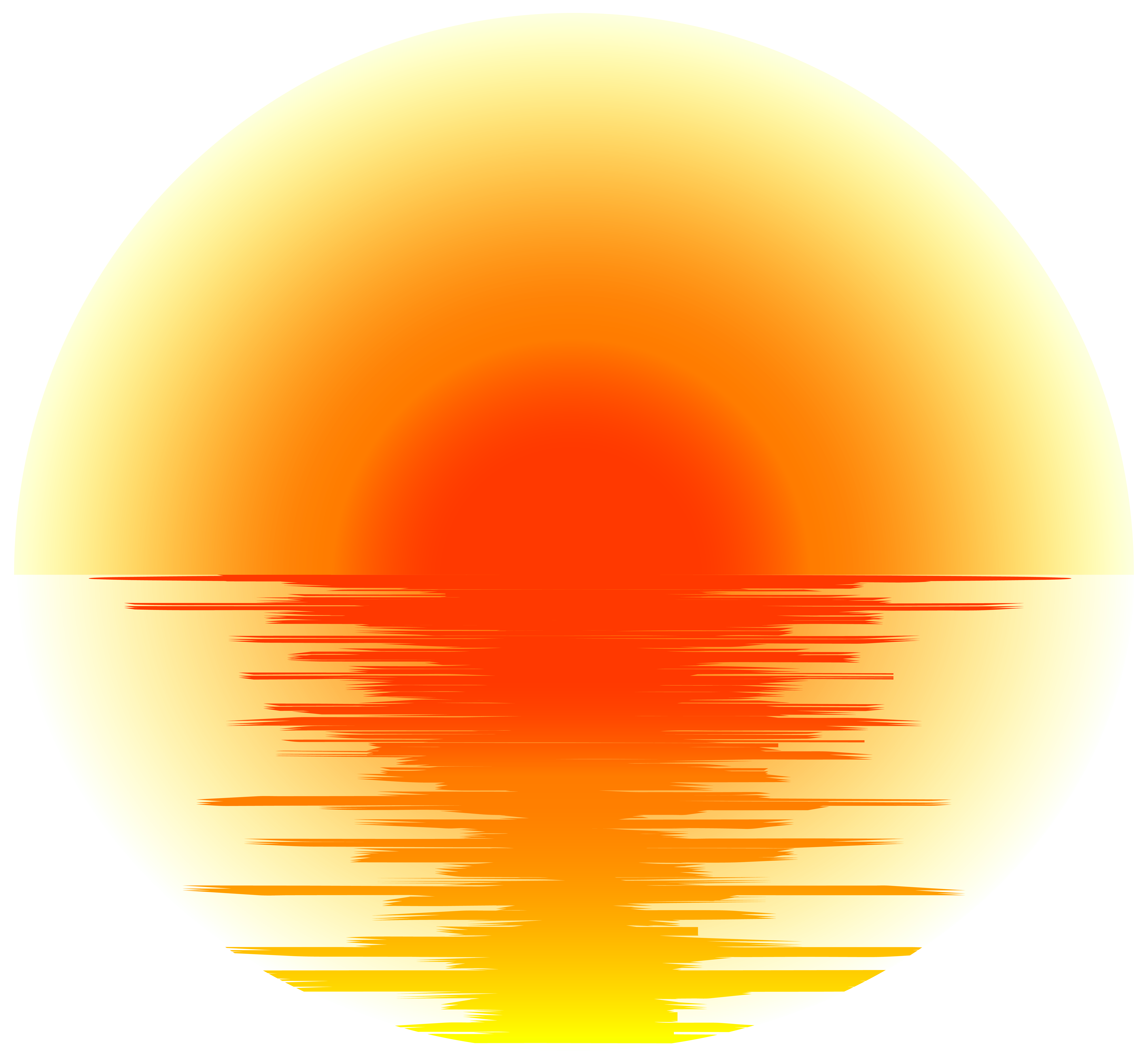 Sunset Effect PNG Transparent Clip Art.