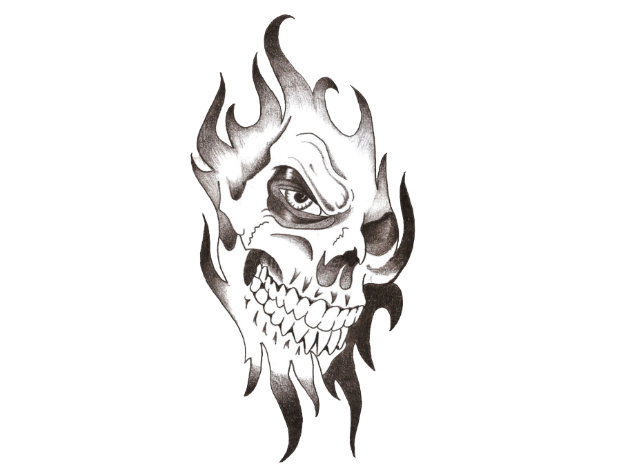 Skull Tattoo PNG Transparent Images.