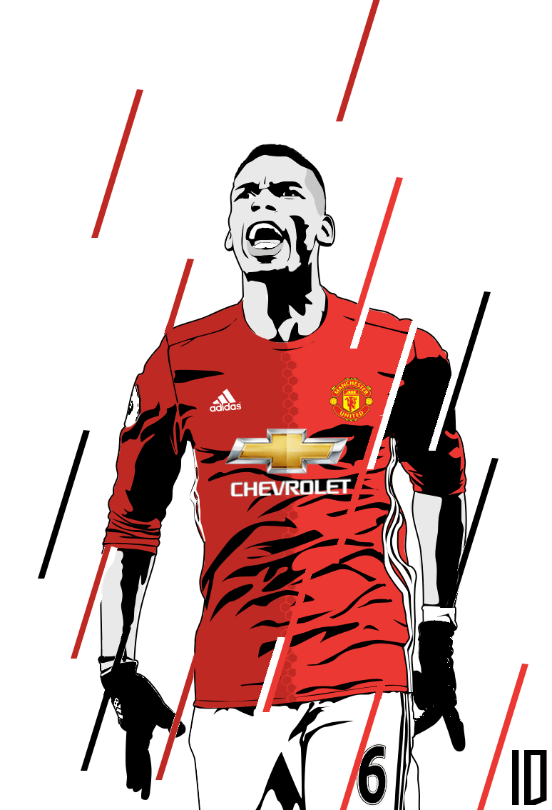 55+ Pogba Cartoon Wallpapers.