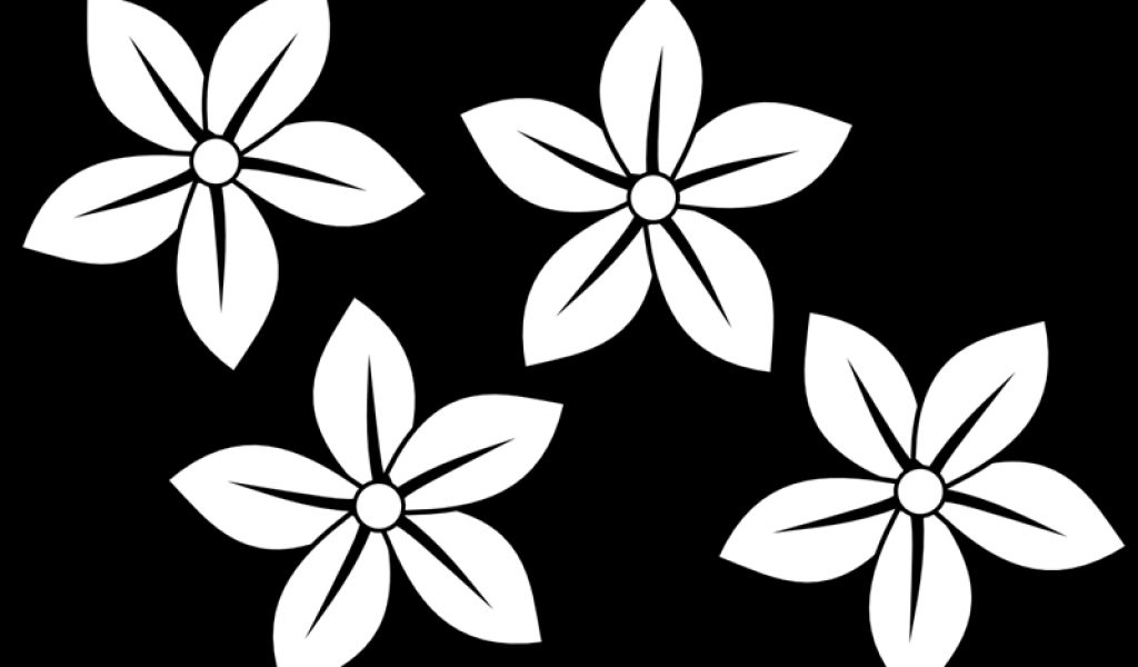 Free Free Flower Svg Black And White 372 SVG PNG EPS DXF File