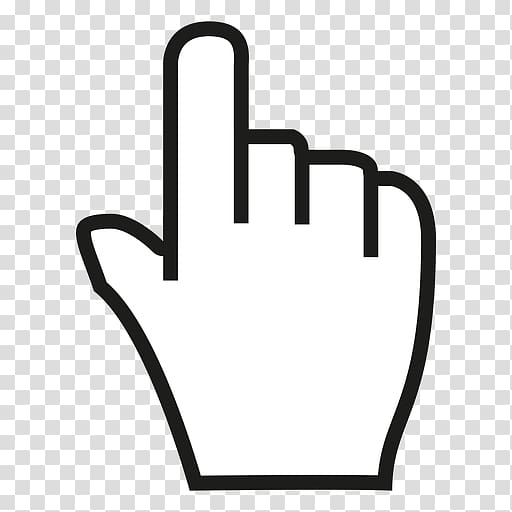 White hand sign , Computer mouse Pointer Cursor Icon, Mouse.
