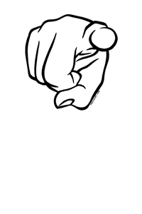 Pointing Finger Clip Art.