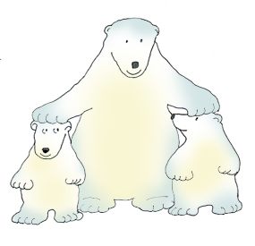 Polar bear clip art pictures of polar bears.