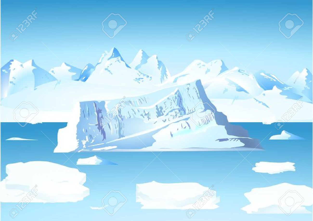 Iceberg And Glacier Royalty Free Cliparts, Vectors, And Stock.