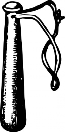 Old Police Baton clip art Clipart Graphic.