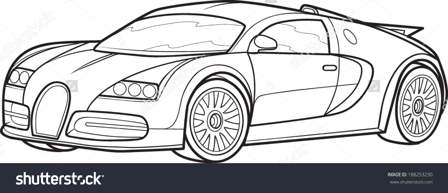 Download police bugatti chiron outline clipart 20 free Cliparts ...