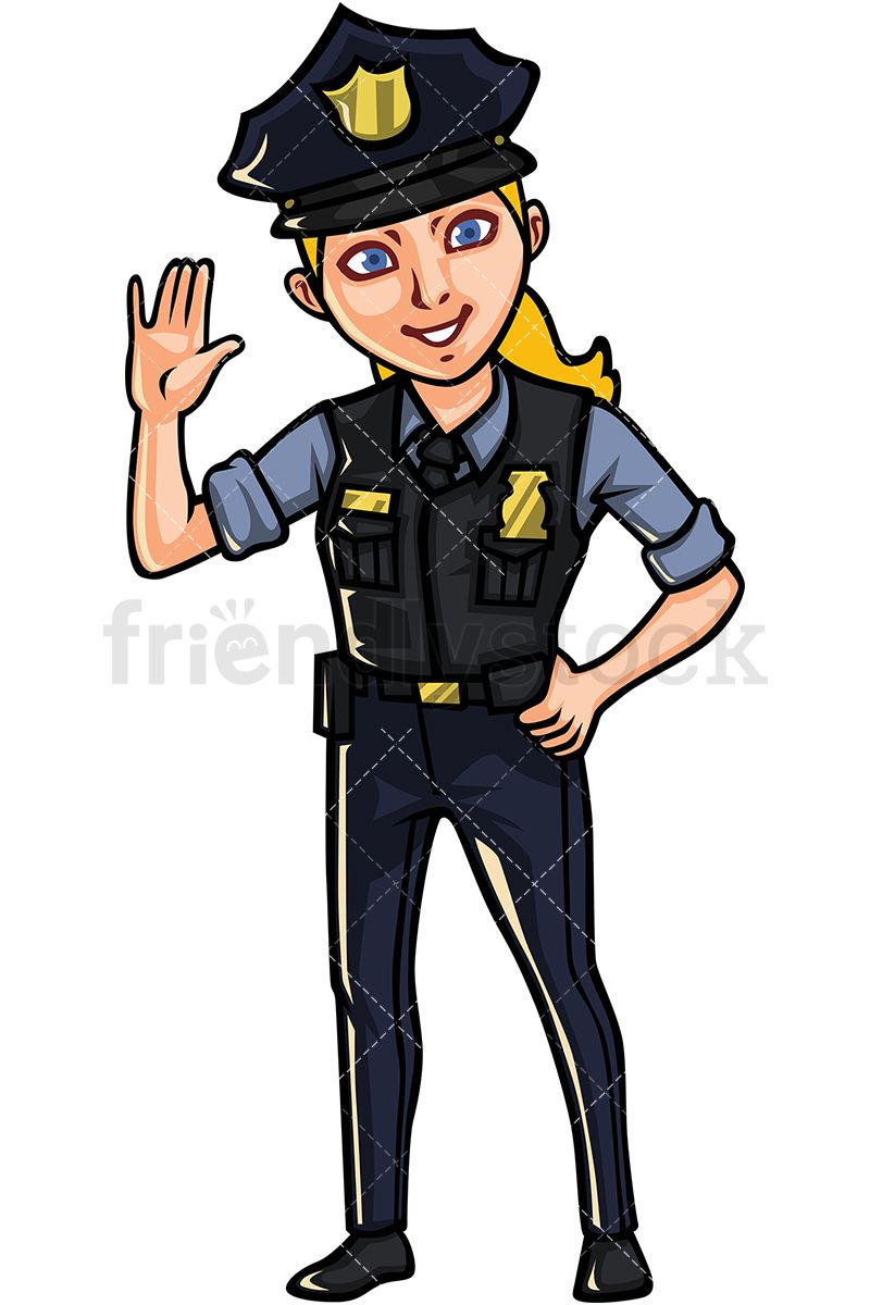 Young Female US Police Officer.