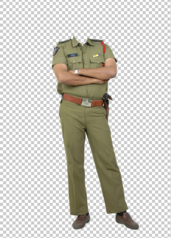 Police woman frame png.