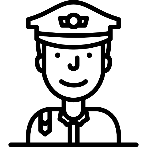 Police Officer Clipart Black And White.