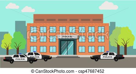 418 Police Station free clipart.