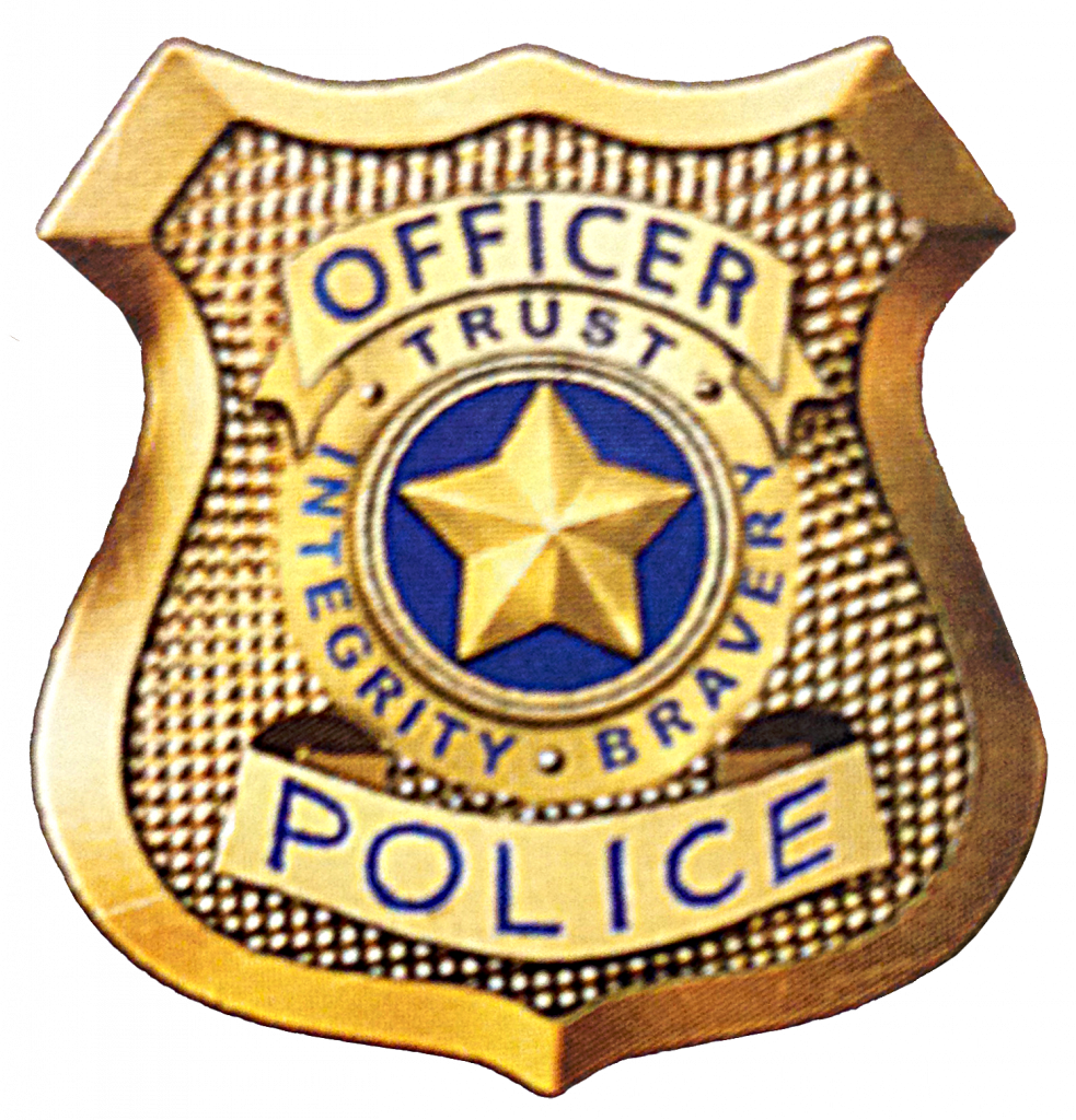 643 Police Badge free clipart.