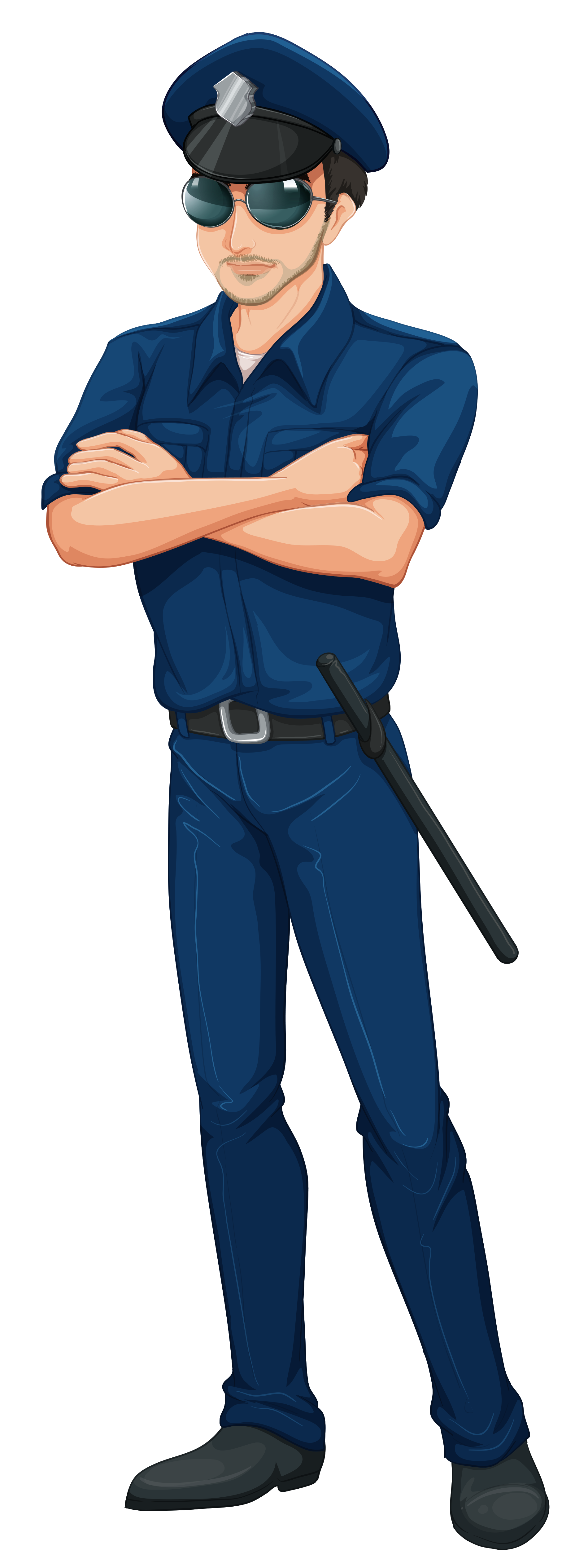 1152 Policeman free clipart.
