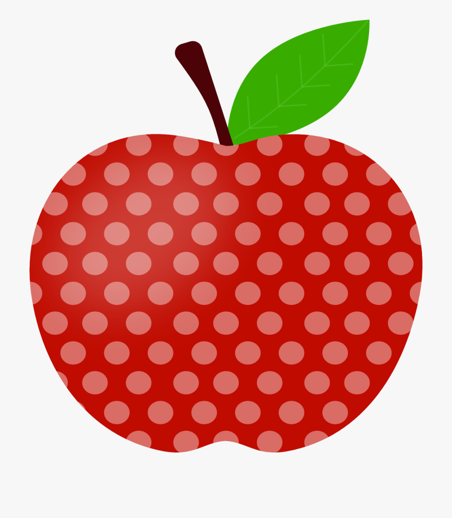 Clipart Apple Polka Dot.