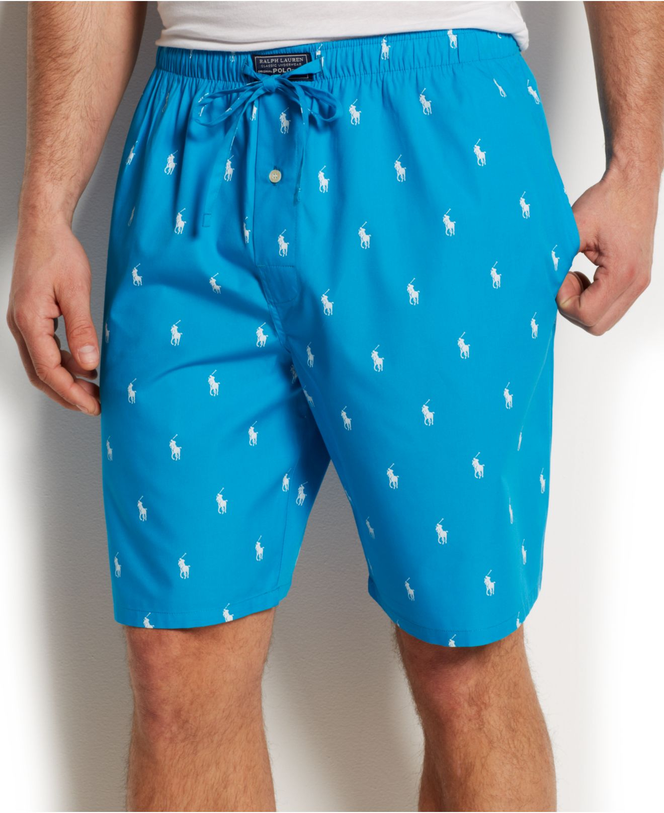 Allover Pony Pajama Shorts.