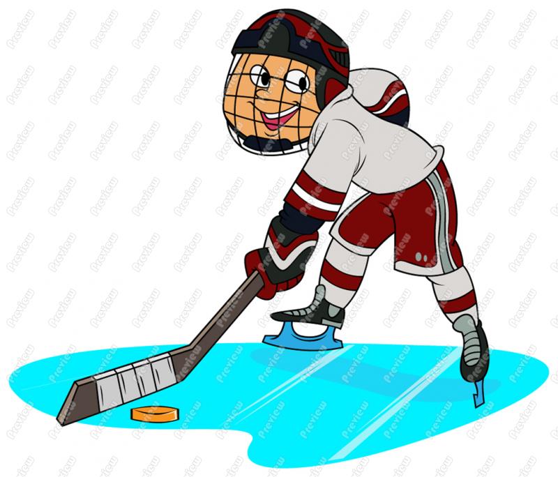Pond Hockey Clipart.