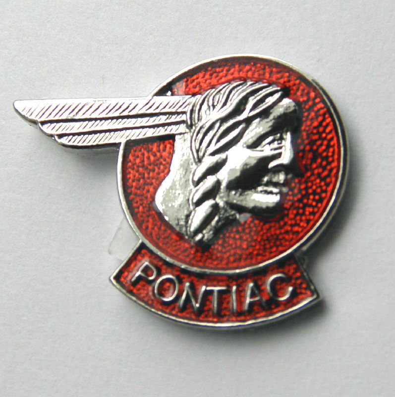 Pontiac Indian Chief Logo Auto Car Lapel Pin Badge 3/4 Inch.