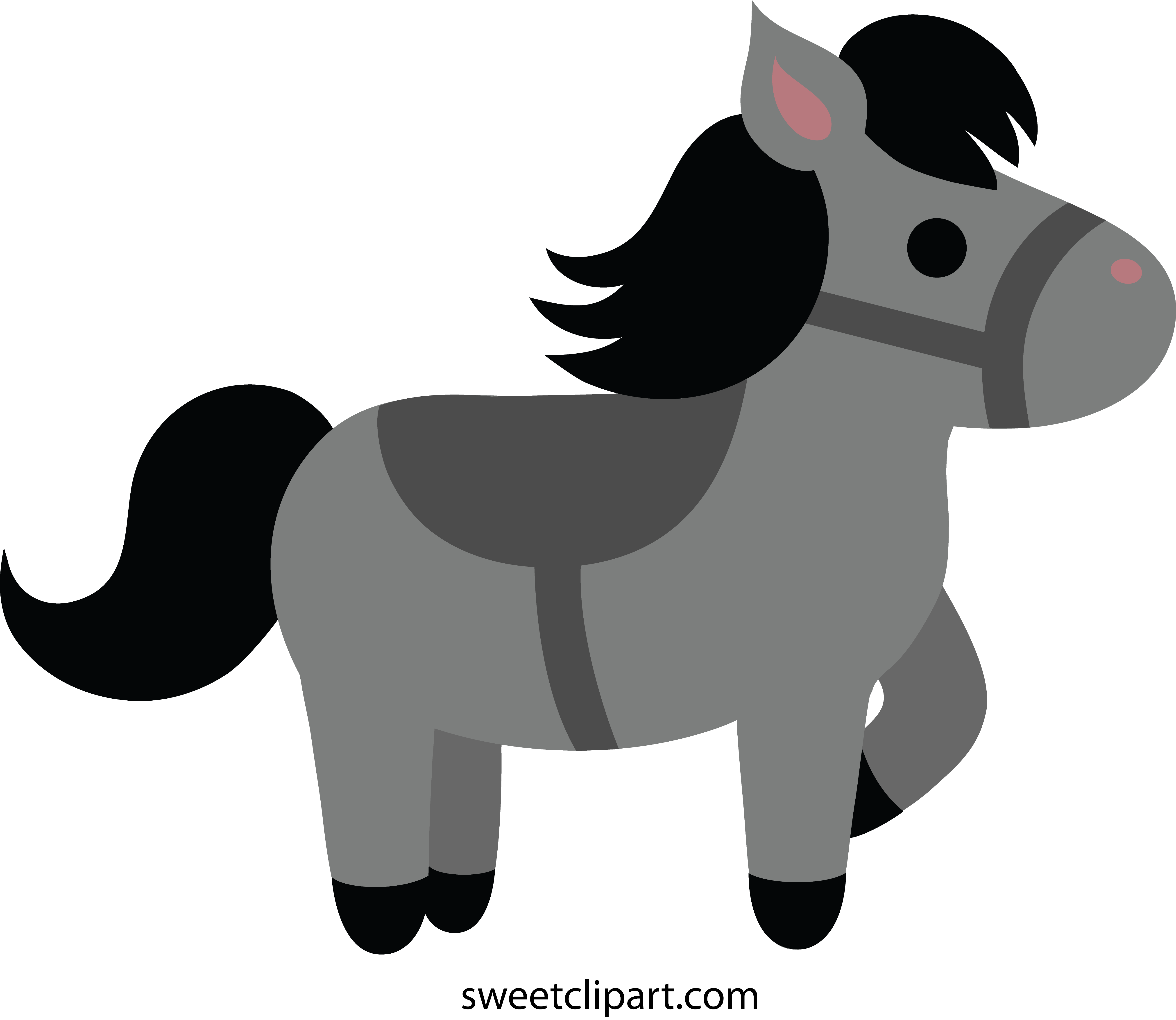 Cute Little Gray Pony.