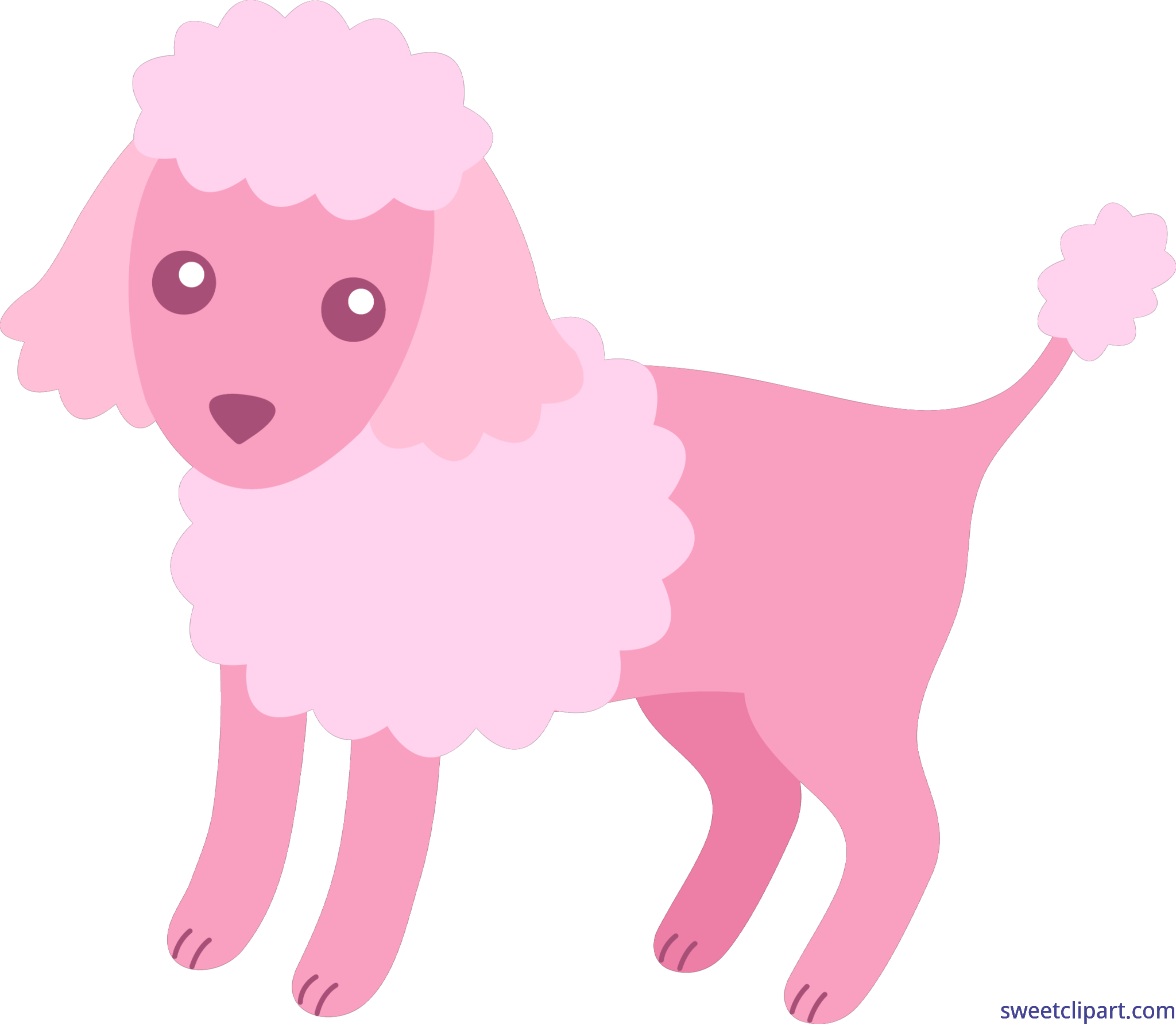 Poodle Pink Clip Art.