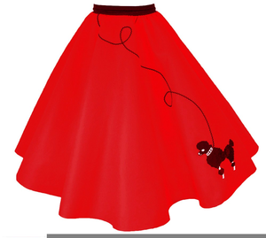 Free Poodle Skirt Clipart.
