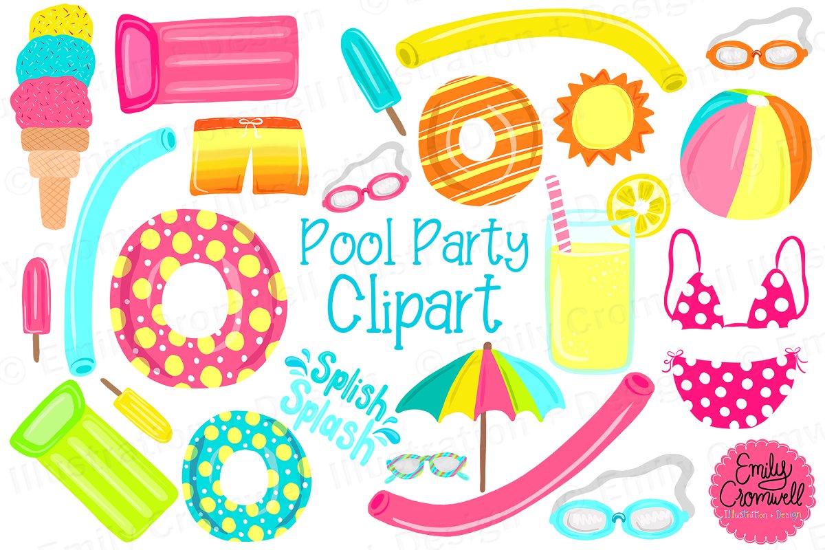 Free Clip Art Pool Party Clipart Best 