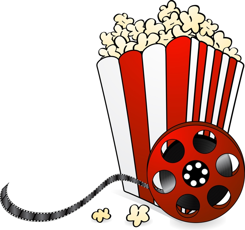 Movie And Popcorn Clipart.
