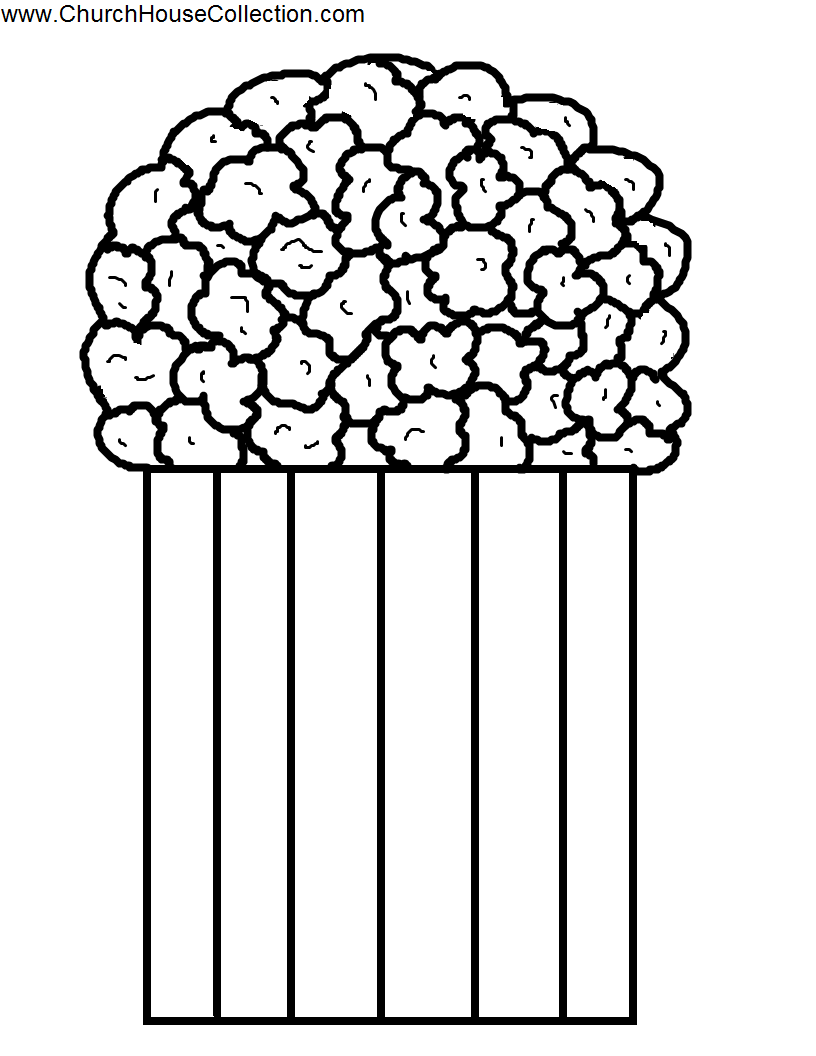 popcorn bucket clipart black and white 20 free Cliparts | Download