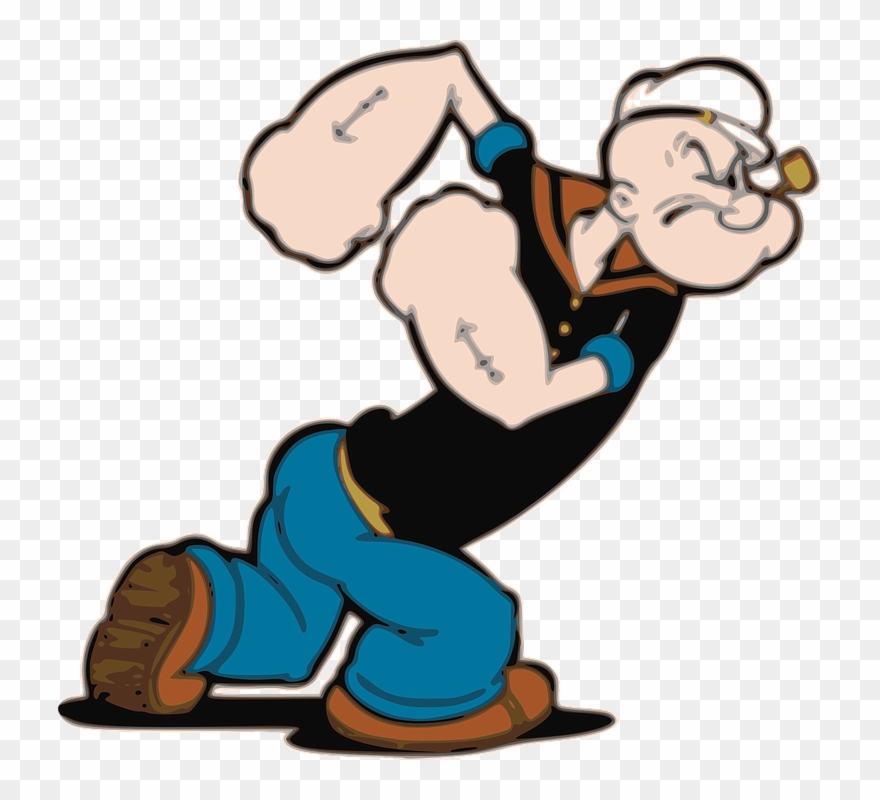 Popeye Cartoon Walking.