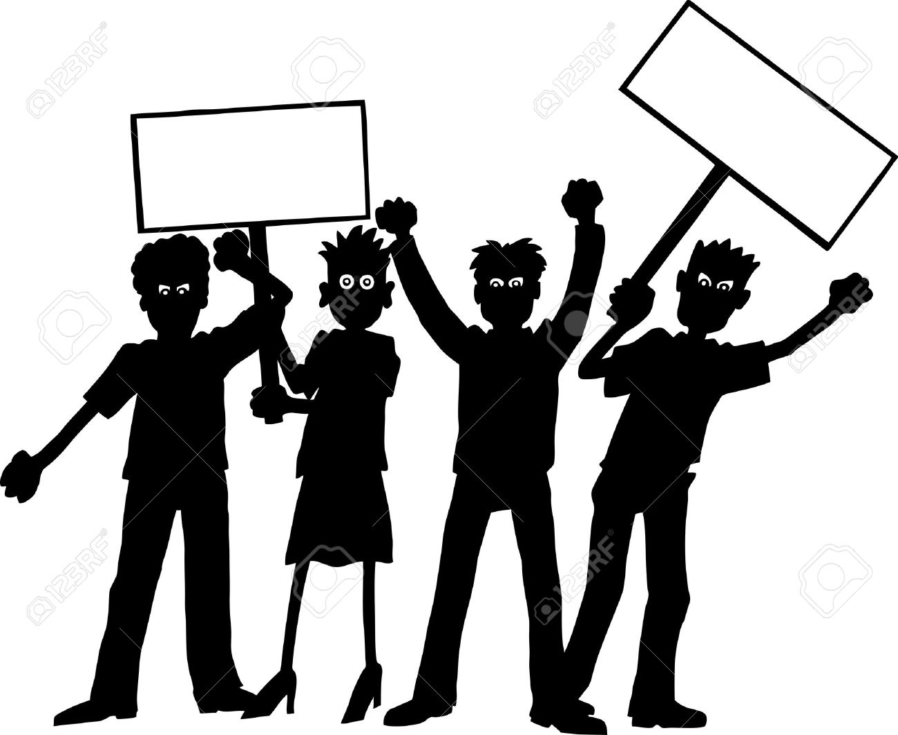100 Protest Clipart.