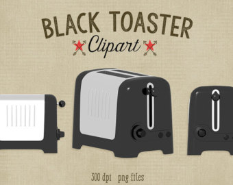 Toaster Clipart mint and silver pop up by ScubamouseStudiosJr.