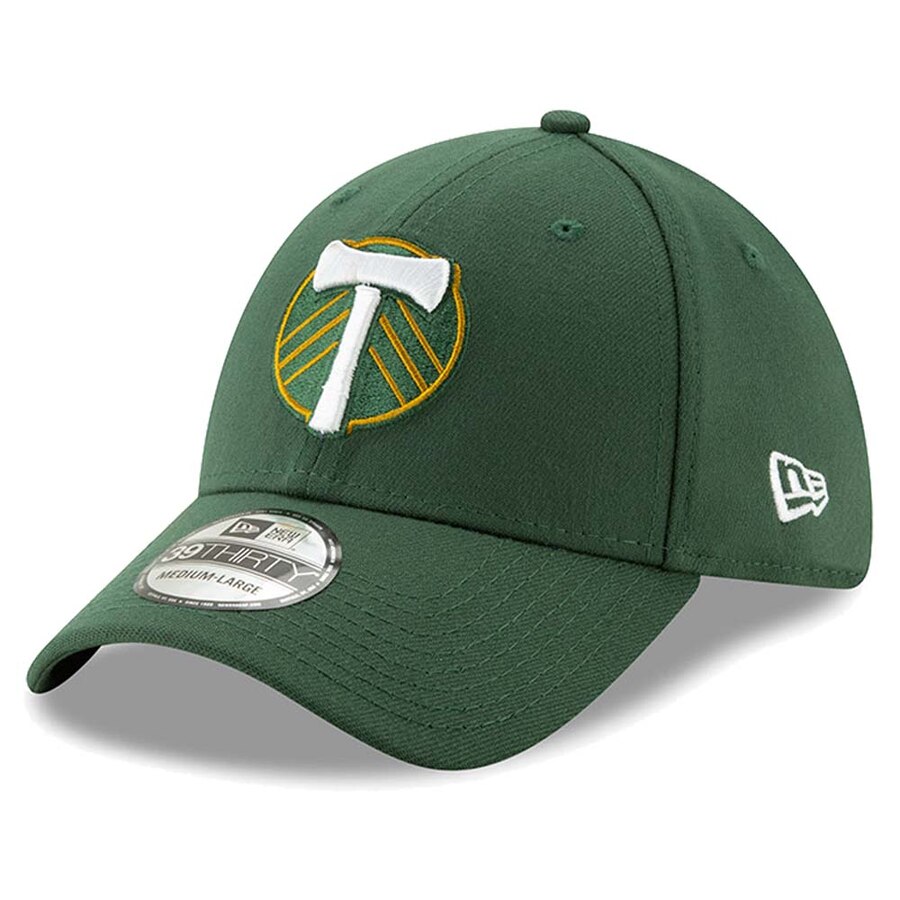 New Era Portland Timbers Green Team Logo 39THIRTY Flex Hat.