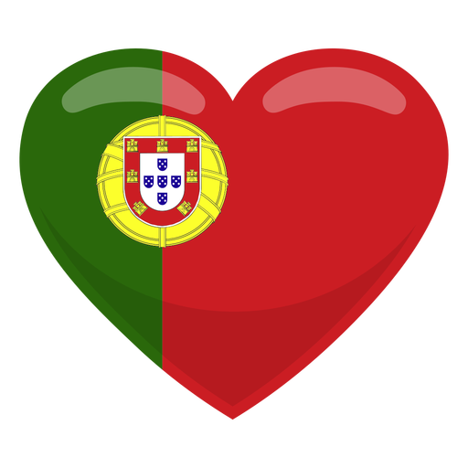 Portugal heart flag heart flag.