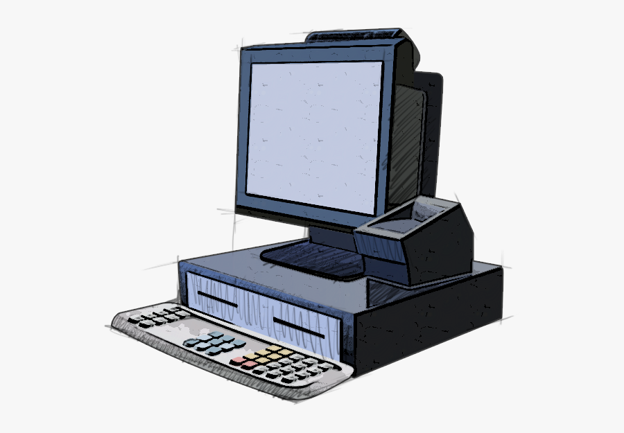 Image pos. POS System клипарт. Стольный компьютер как машина. Computing Machine PNG.