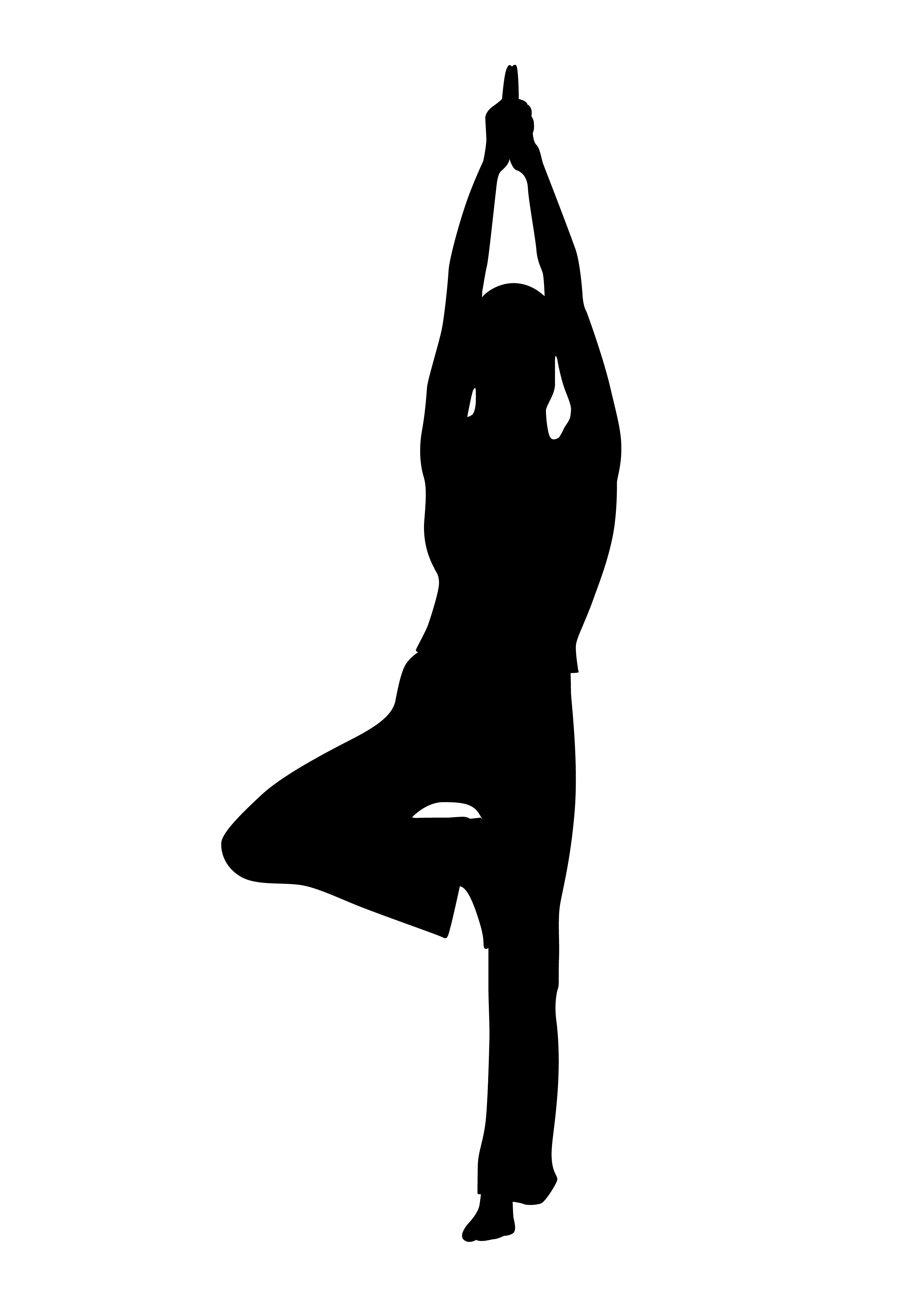 Yoga poses clipart.