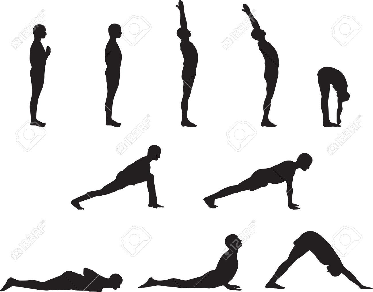 Tadasana Yoga Pose Clipart.