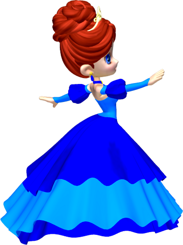 Princess in Blue Poser PNG Clipart (23) by clipartcotttage on.