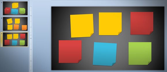 How to Create 3M Post It Images using PowerPoint 2010 and Shapes.